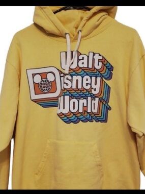 Disney: Yellow Walt Disney World Retro Graphic Hoodie